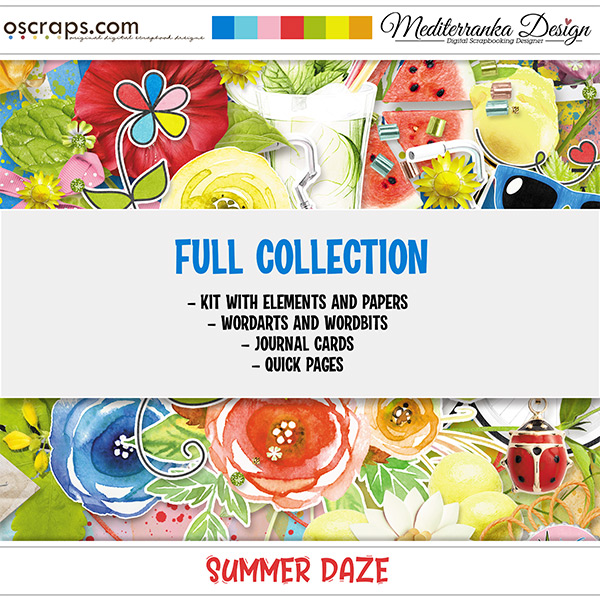 New Digital Scrapbooking Supplies Each Week at Oscraps