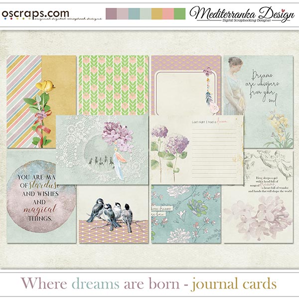 Where dreams are born (Journal cards) 