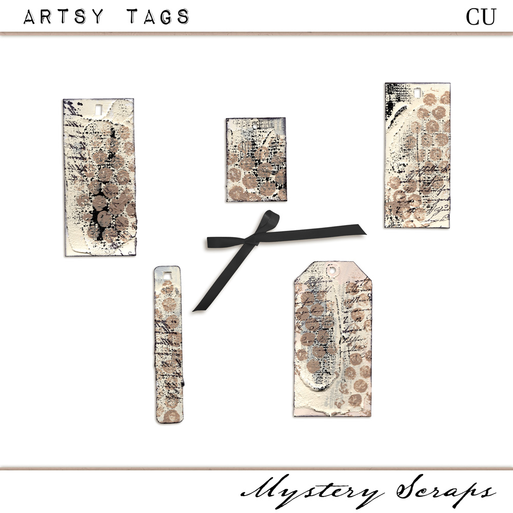 CU Artsy Tags by Mystery Scraps 
