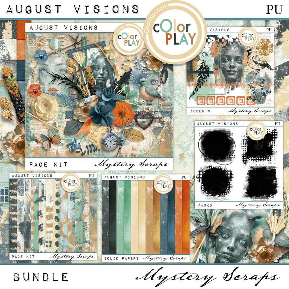 August Visions Bundle by Mystery Scraps