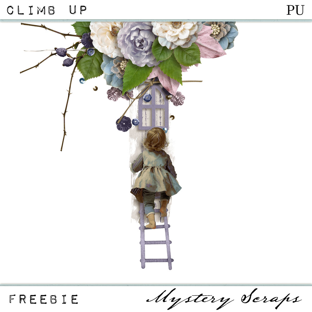 Climb Up Cluster Freebie by Mystery Scraps