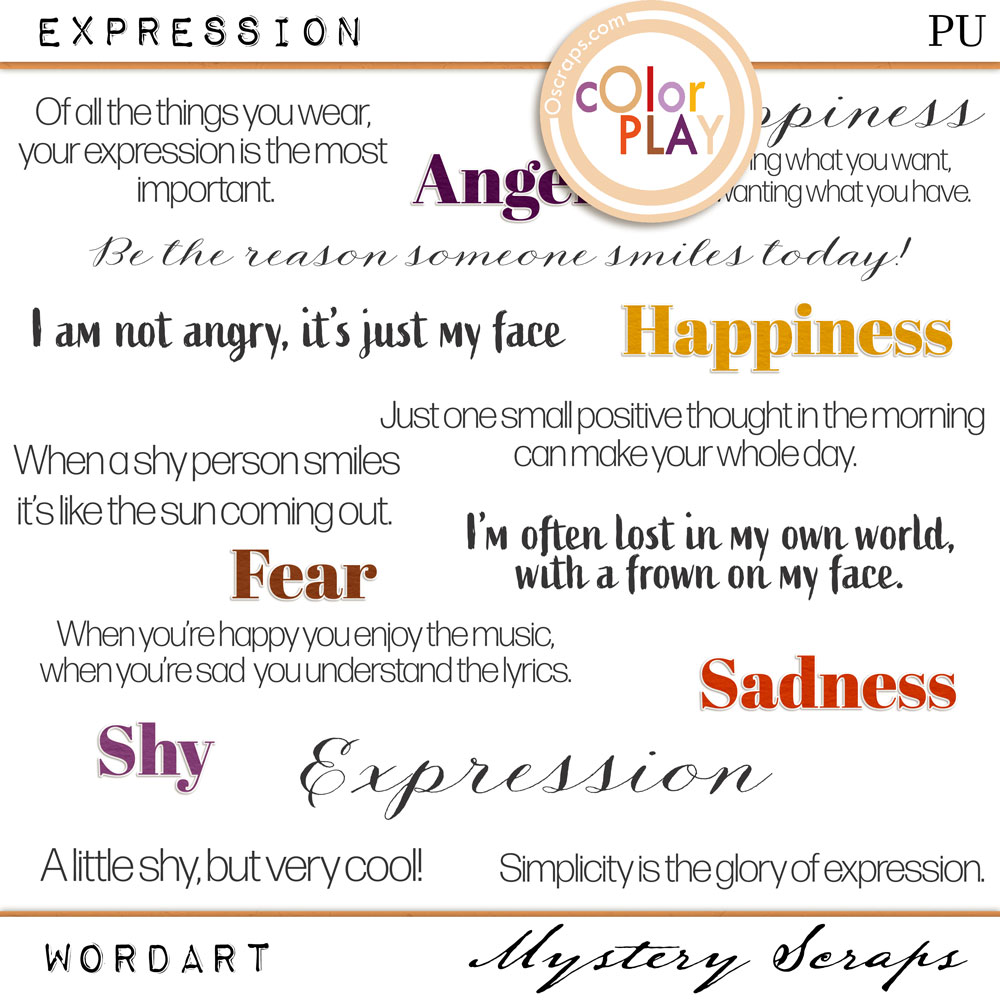 Expression Wordart by Mystery Scraps 