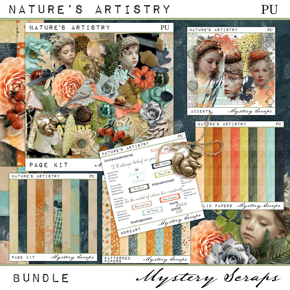 Nature's Artistry Bundle by Mystery Scraps