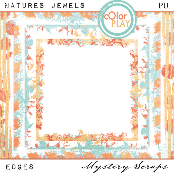 Natures Jewels Edges by Mystery Scraps
