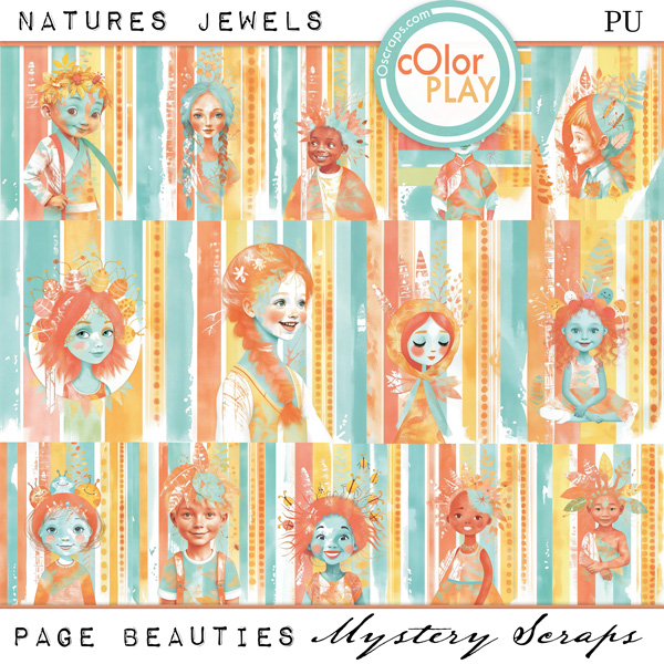 Natures Jewels Page Beauties by Mystery Scraps