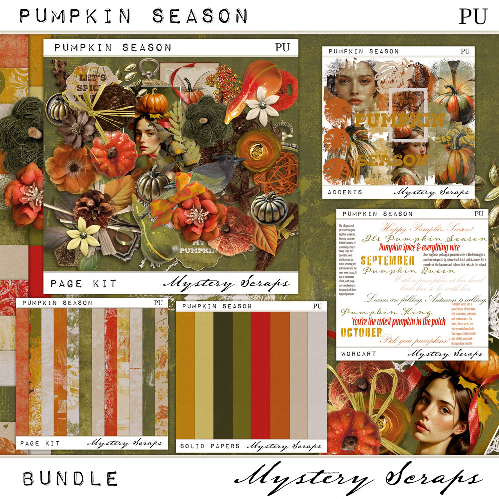 Pumpkin Season Bundle by Mystery Scraps