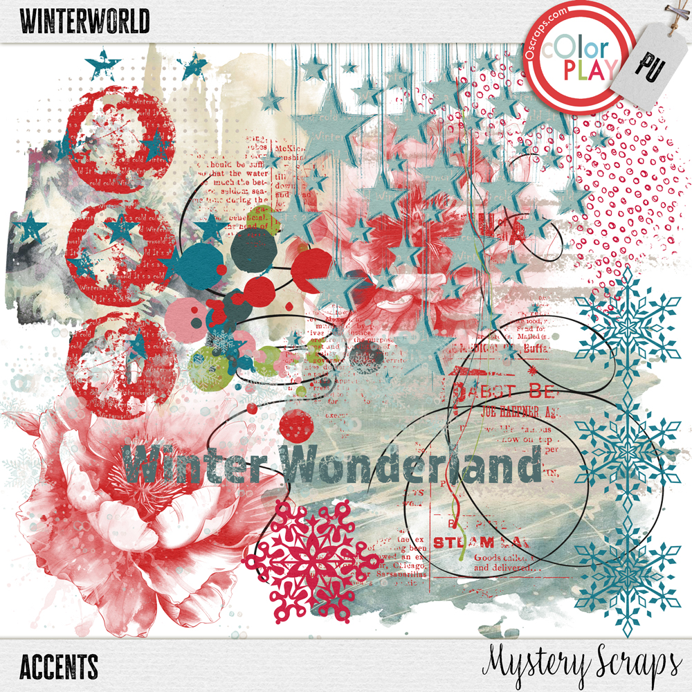 Winterworld Accents by Mystery Scraps 