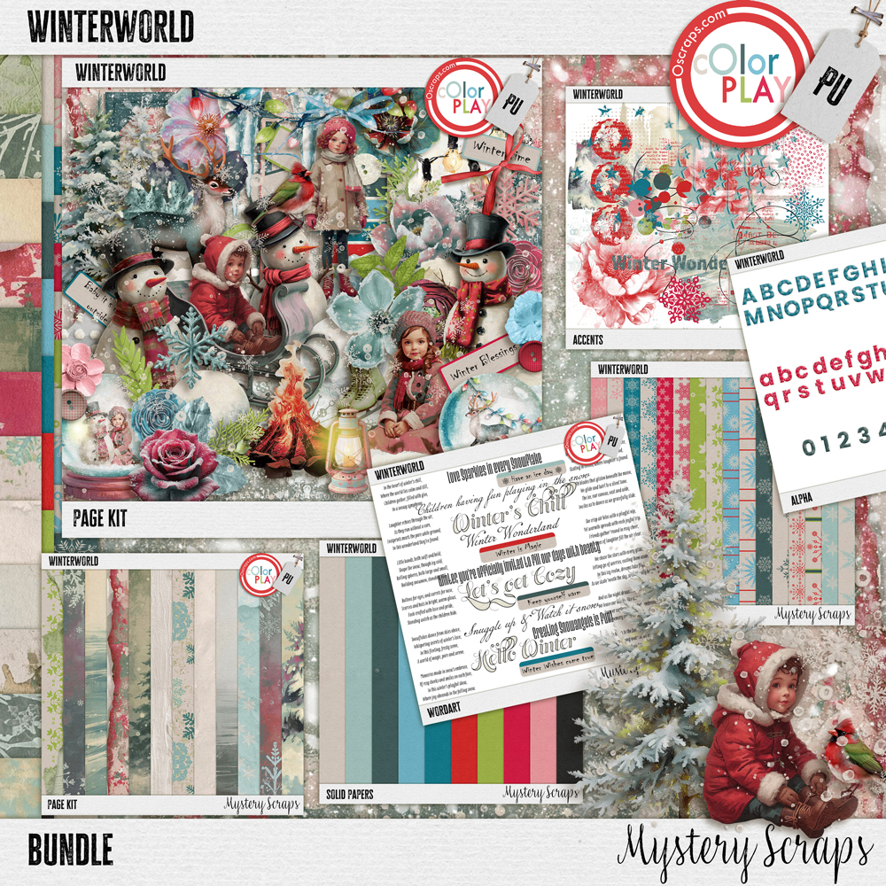 Winterworld Bundle by Mystery Scraps 