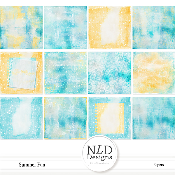 Summer Fun Papers By NLD Designs