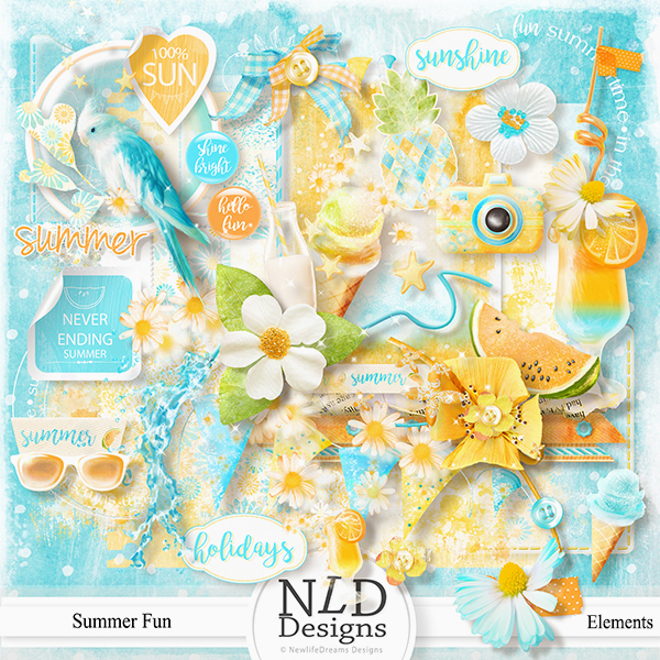 Summer Fun Elements By NLD Designs