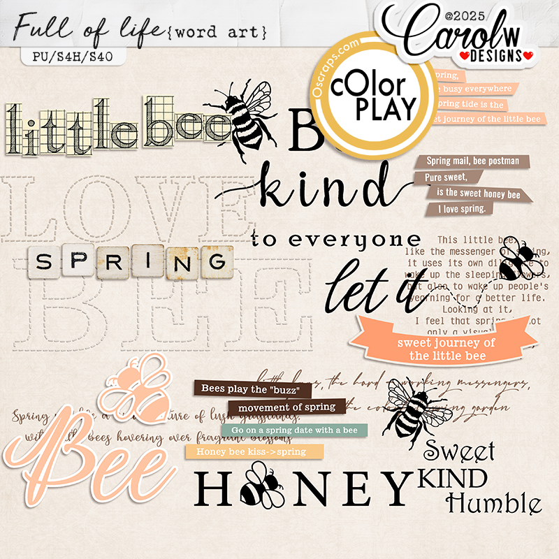 Full of life-Word art
