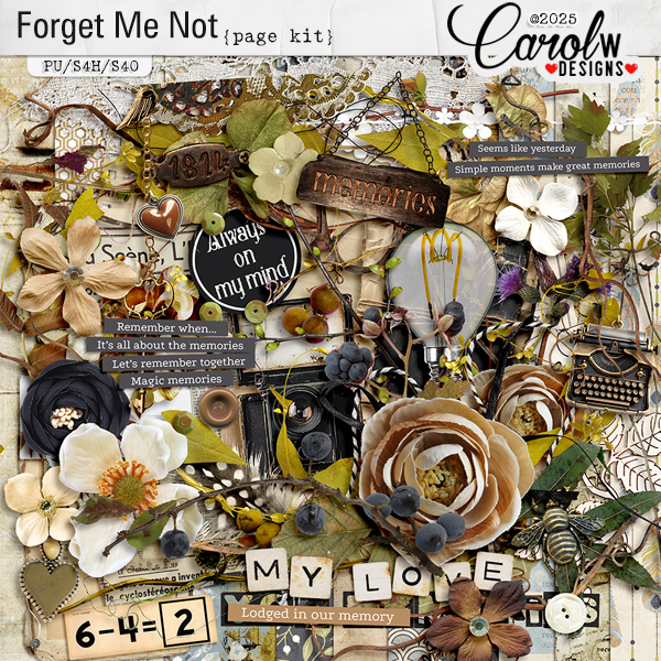 Forget Me Not-Page Kit