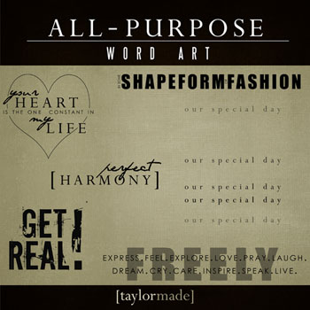 All-Purpose Word Art