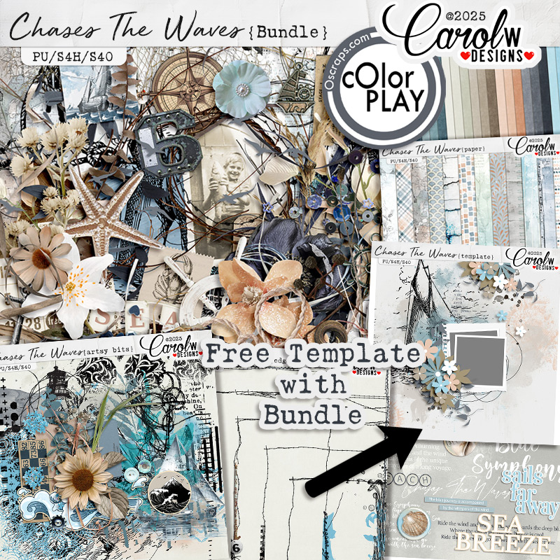 Chases The Waves-Bundle+Free Template