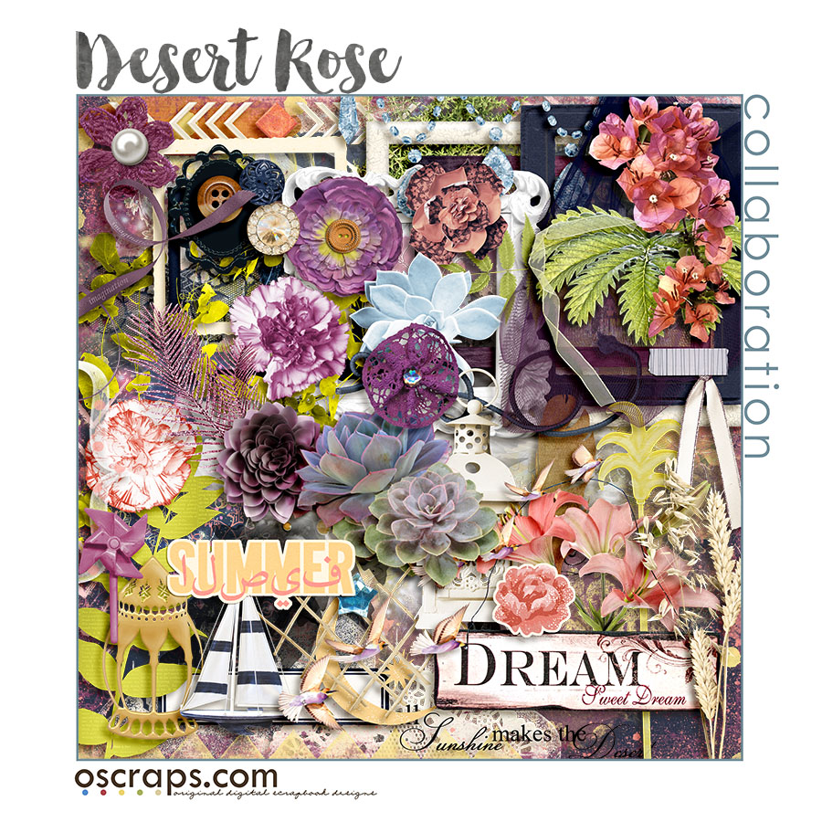 Desert Rose :: An Oscraps 2016 Collaboration