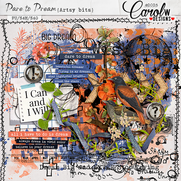 Dare to Dream-Artsy bits