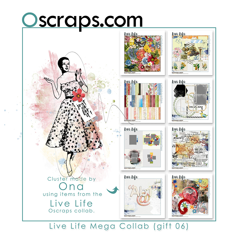 Live Life - Oscraps Mega Collab Gift 06