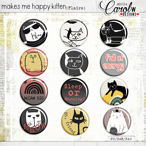 Makes Me Happy:Kitten-Flairs