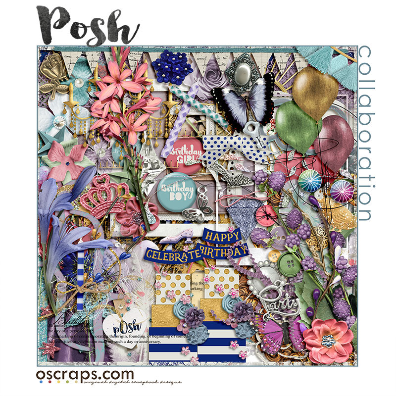 pOsh :: An Oscraps 2016 Birthday Collaboration