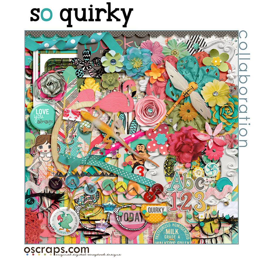 So Quirky - An Oscraps 2014 Collaboration