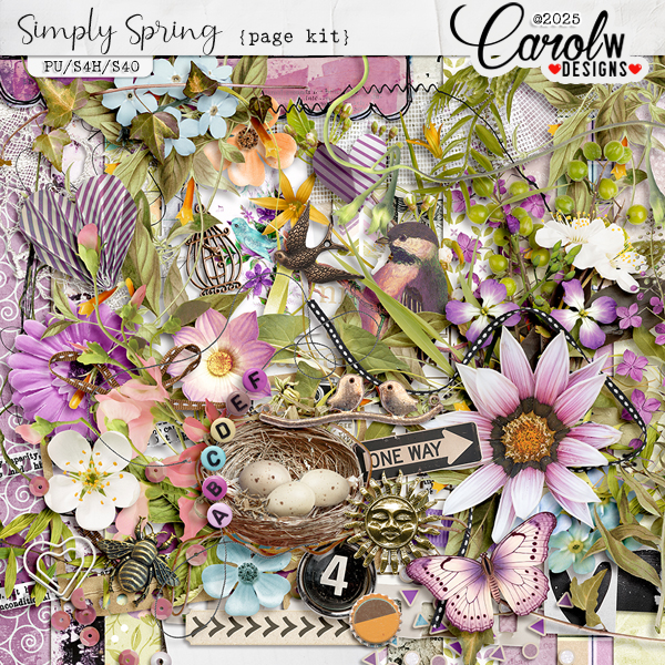Simply Spring-Page Kit