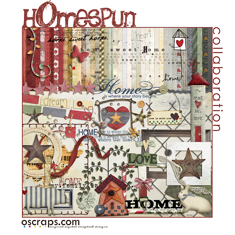 hOmespun :: Oscraps Collaborative Kit