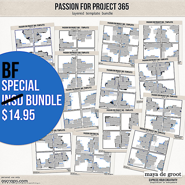 Passion for Project 365 Templates Bundle BF