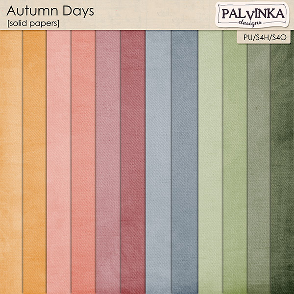 Autumn Days Solid Papers