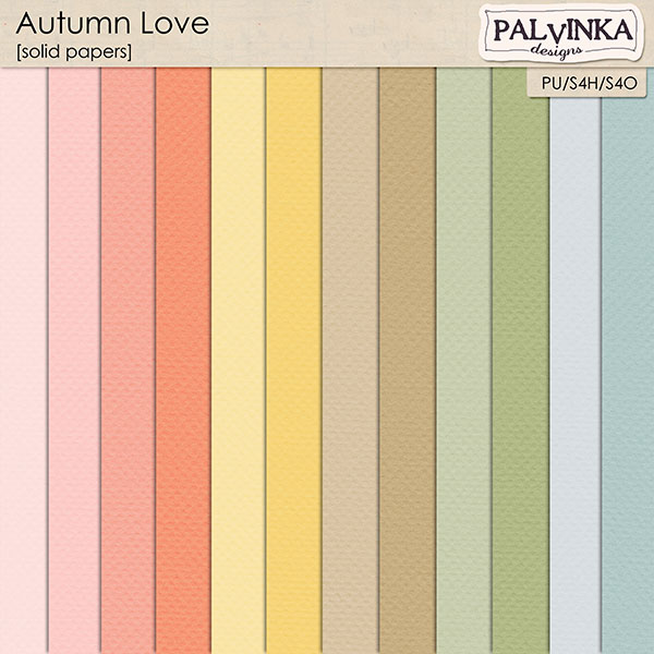 Autumn Love Solid papers
