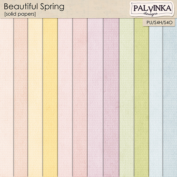 Beautiful Spring Solid Papers