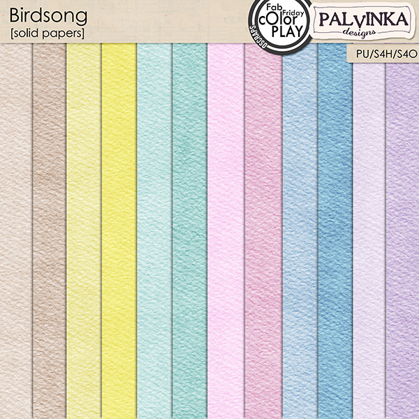 Birdsong Solid Papers