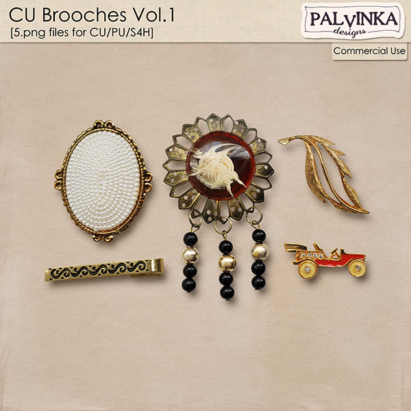 CU Brooches