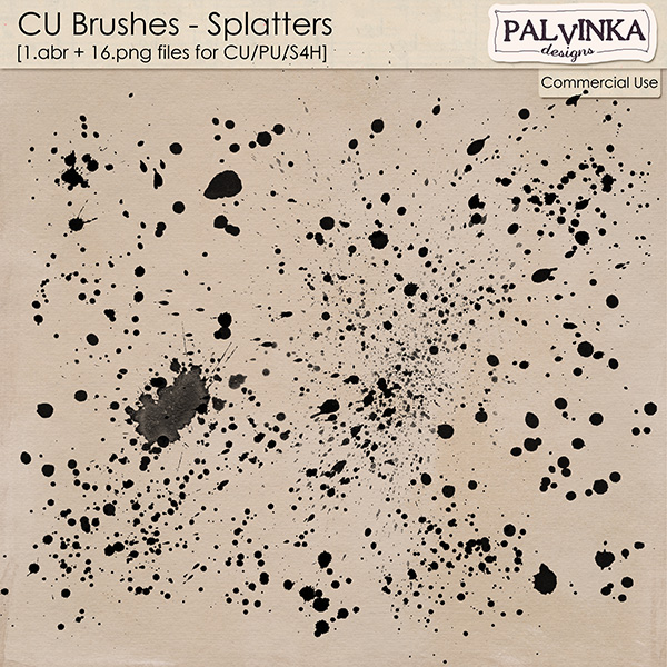 CU Brushes - Splatters