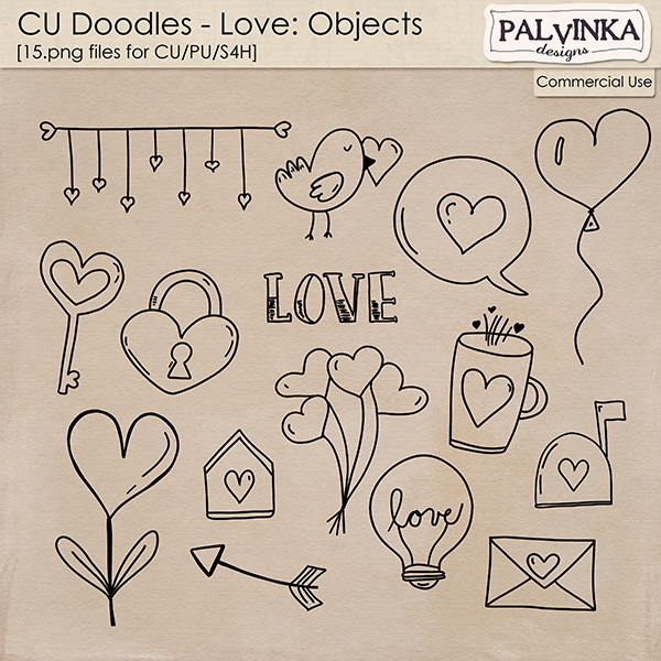 CU Doodles - Love Objects