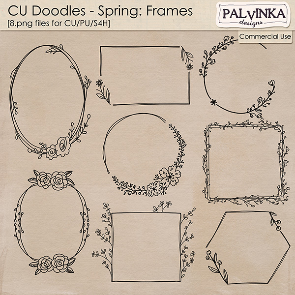 CU Doodles - Springs Frames