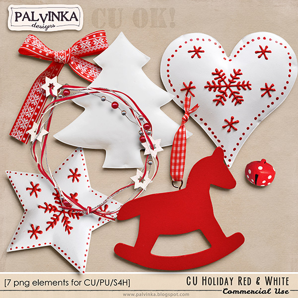 CU Holiday - Red & White