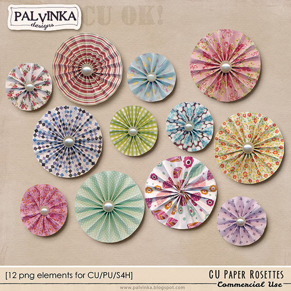 CU Paper Rosettes