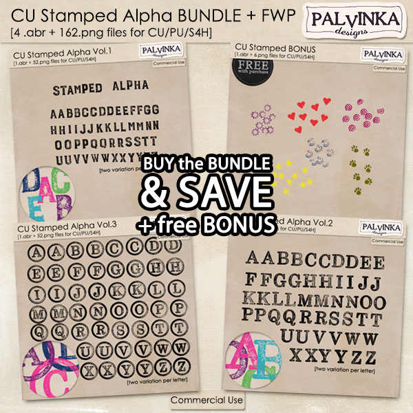 CU Stamped Alpha BUNDLE + free Bonus