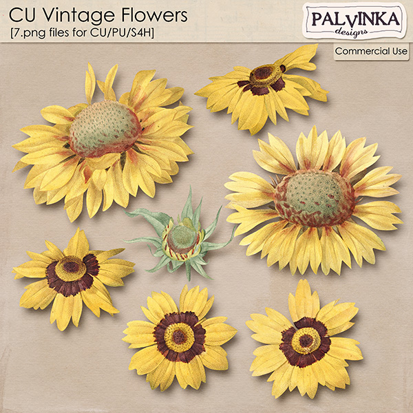 CU Vintage Flowers