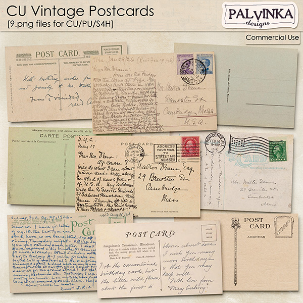CU Vintage Postcards