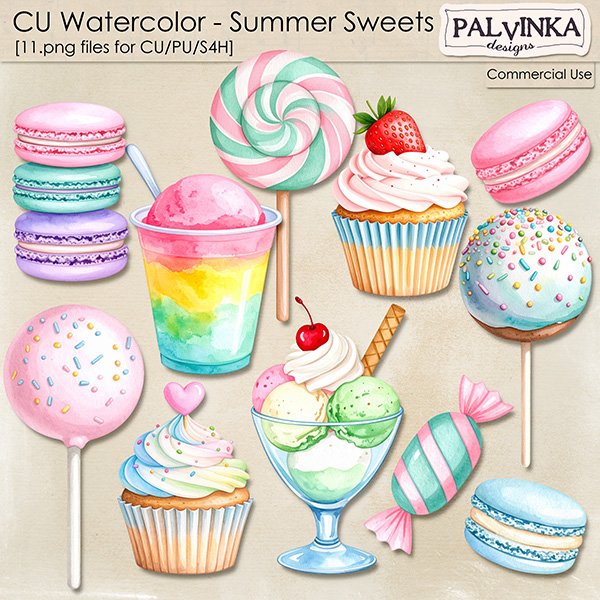 CU Watercolor - Summer Sweets