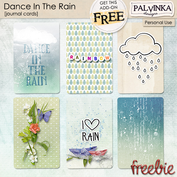 Dance In The Rain Journal Cards - Freebie Dance In The Rain Journal Cards - Freebie