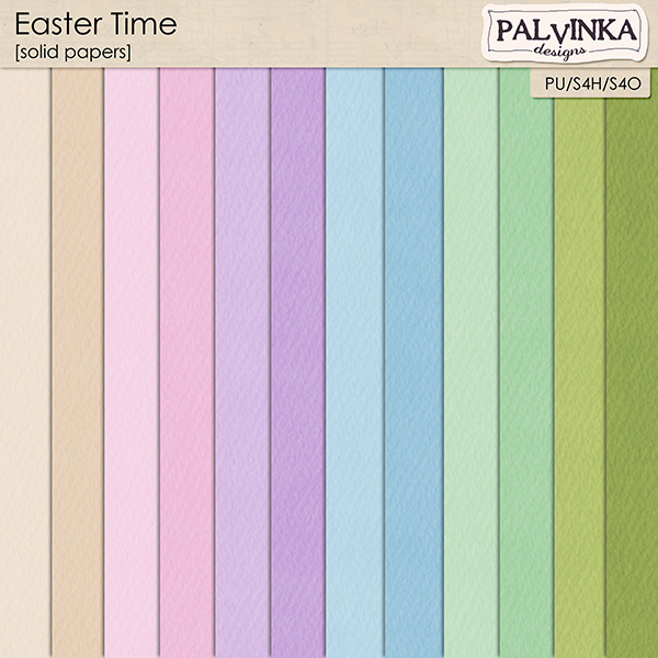 Easter Time Solid Papers