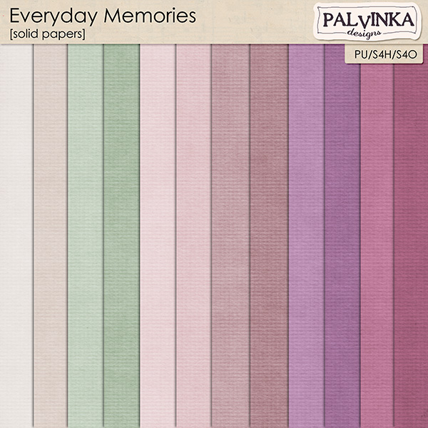 Everyday Memories Solid Papers