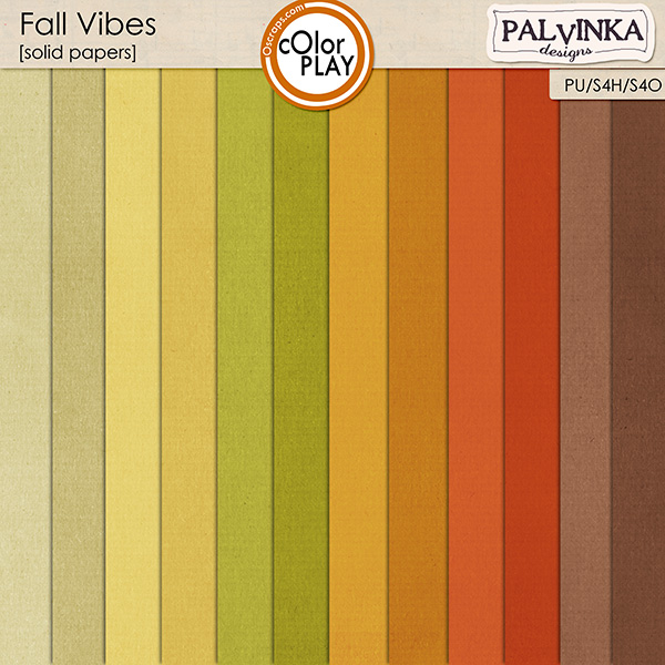 Fall Vibes Solid Papers
