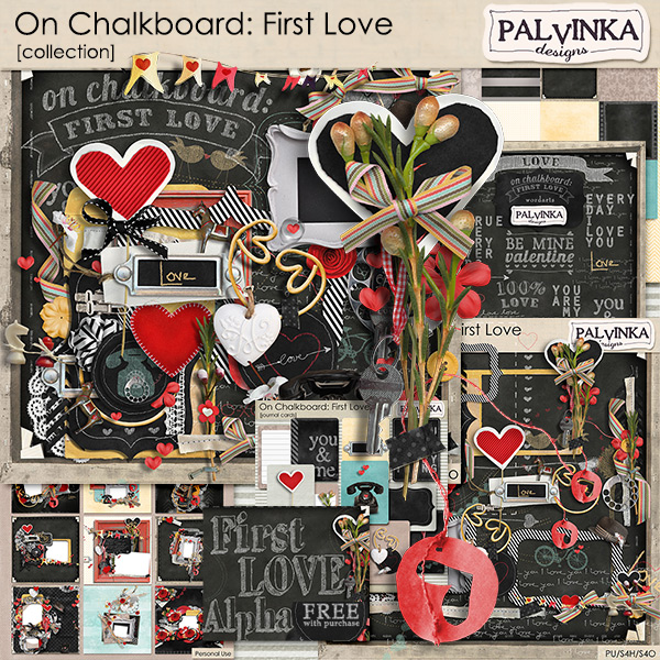 On Chalkboard: First Love Collection