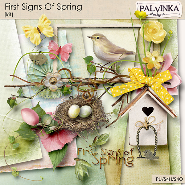 First Signs Of Spring Kit and Alpha