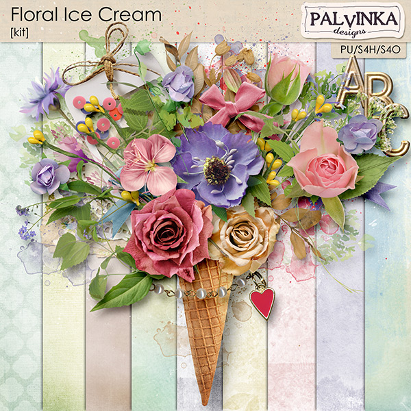 Floral Ice Cream Kit