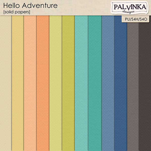 Hello Adventure Solid Papers