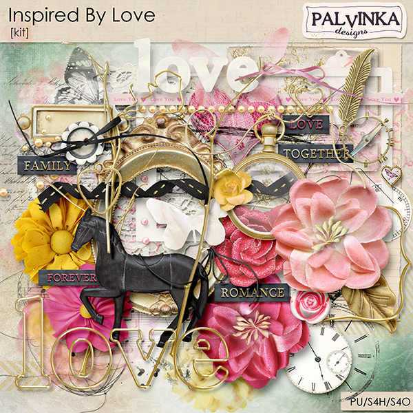 Scrapbooking starter Kit: For Love - Cloudberry